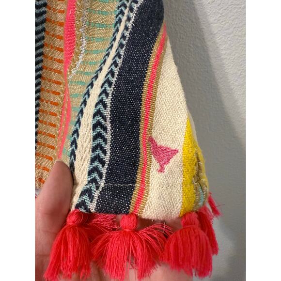 Pink Chicken Colorful Striped Kids Dress with Tassels - 2Y - Picture 6 of 6